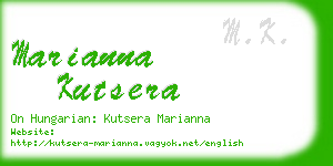 marianna kutsera business card